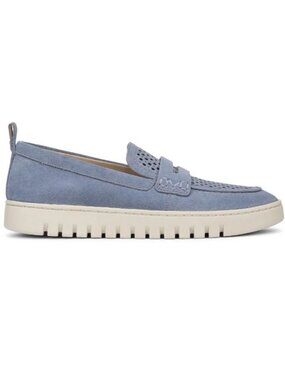 Vionic Women's Uptown Perf Loafer - Pacific Blue Suede